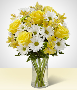 Flores a Per Bouquet Amarillo